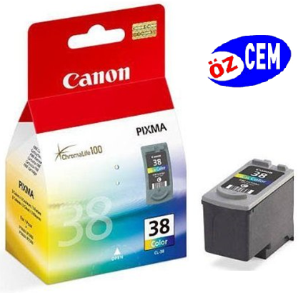 Canon CL-38 (iP1800-iP1900-iP2500-iP2600-MP140-MP190-MP210-MP220-MP470-MX300-MX310) Orjinal Renkli Kartuşu