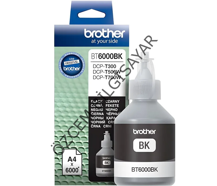 Brother BT6000BK (HL-T4000/DCP-T220/DCP-T300/DCP-T310/DCP-T420/DCP-T500/DCP-T510/DCP-520/DCP-T700/DCP-710/DCP-T720/ DCP-820/DCP-T825/MFC-800/MFC-T810/MFC-T910/MFC-T925/MFC-T4500) Orjinal Siyah Kartuşu