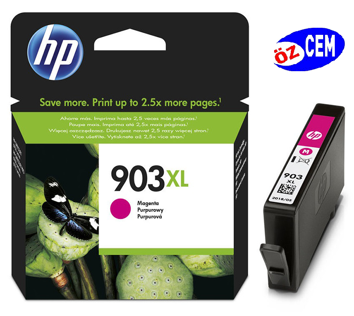 HP 903XL (T6M07AE) Orjinal Kırmızı (Magenta) İnkJet Mürekkep Kartuşu