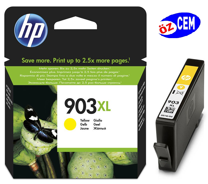 HP 903XL (T6M11AE) Orjinal Sarı (Yellow) İnkJet Mürekkep Kartuşu