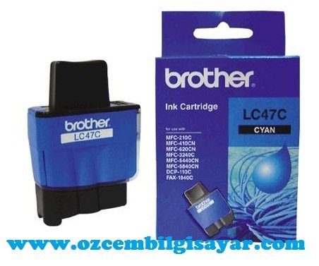 Brother LC47C Orjinal Mavi (Cyan) İnkJet Mürekkep Kartuş