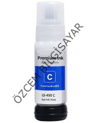 Canon GI-490C (G1400-G1410-G1411-G2400-G2410-G2411-G3400-G3410-G3411-G4400-G4410-G4411) Muadil Mavi Kartuşu
