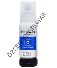 Canon GI-490C (G1400-G1410-G1411-G2400-G2410-G2411-G3400-G3410-G3411-G4400-G4410-G4411) Muadil Mavi Kartuşu