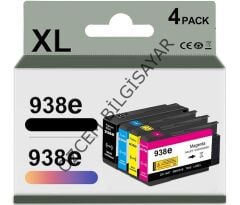 HP 938e-4S6Y2PE+4S6X9PE+4S6Y0PE+4S6Y1PE Muadil Siyah+Mavi+Kırmızı-Sarı Kartuşu (Multipack)