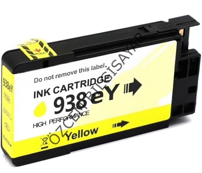 HP 938e-4S6Y1PE (Pro 9110/Pro 9117/Pro 9120/Pro 9122/Pro 9125/Pro 9730/Pro 9132/Pro 9135/Pro 9720/Pro 9730) Uyumlu Sarı Kartuşu