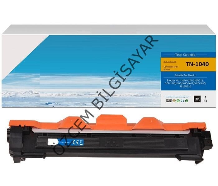 Brother TN-1040 (HL-1111/TN-1201/HL-1211/DCP-1511/DCP-1601/MFC-1811/MFC-1815/MFC-1901/MFC-1905/MFC-1911) Muadil Siyah Toner