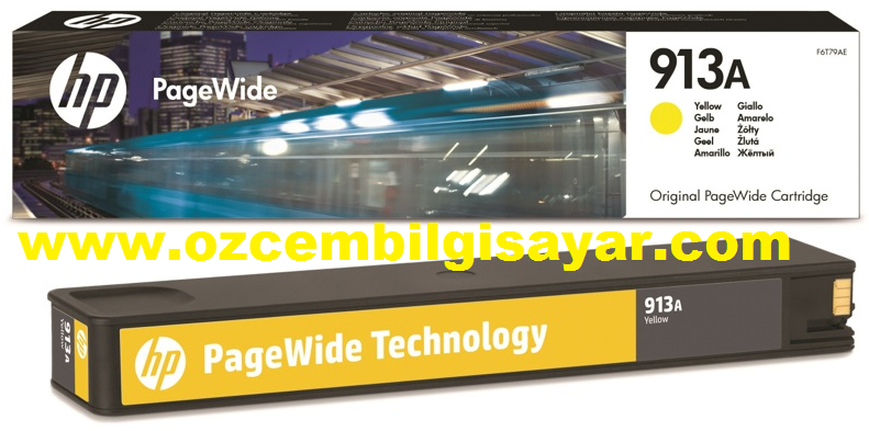 HP 913A (F6T79AE) Orjinal Sarı (Yellow) İnkJet Mürekkep Kartuşu
