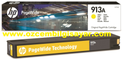 HP 913A (F6T79AE) Orjinal Sarı (Yellow) İnkJet Mürekkep Kartuşu