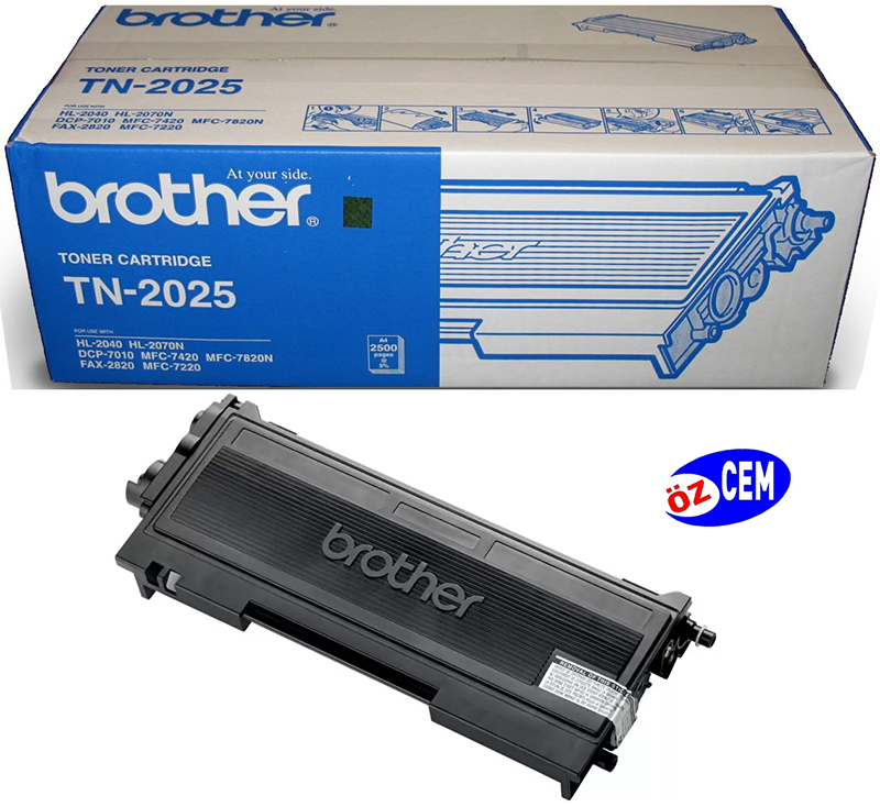 Boş Brother TN-2025 (HL-2040-2070-MFC-7010-7220-7420-7820-DCP-7010-7025-FAX-2820-2920) Toner Satış
