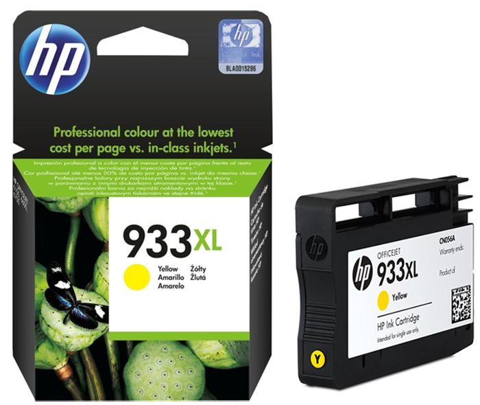 HP 933XL-CN056AE (6100-6700-7110-7510-7610-7612) Orjinal Sarı Kartuşu