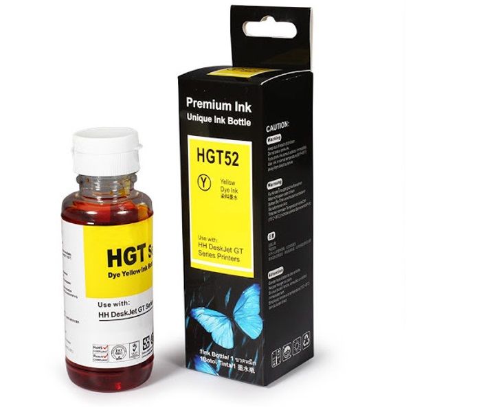 HP M0H56AE-GT52 Muadil Sarı Mürekkep Kartuşu (70 ml)