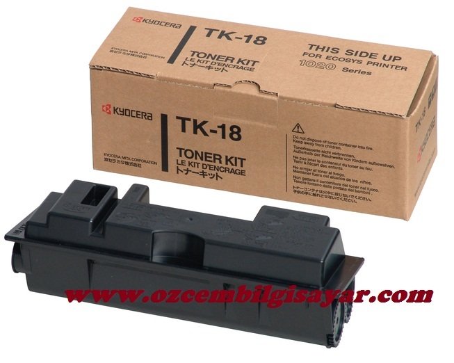 Kyocera Mita TK-18 (FS-1018/FS-1020/FS-1118) Orjinal Siyah (Black) Toner