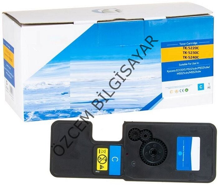 Kyocera TK-5220C (M5521-P5021) Muadil Mavi Toner
