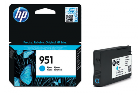 HP 951-CN050AE (Pro 251-276-8100-8600-8610-8620-8640) Orjinal Mavi Kartuşu