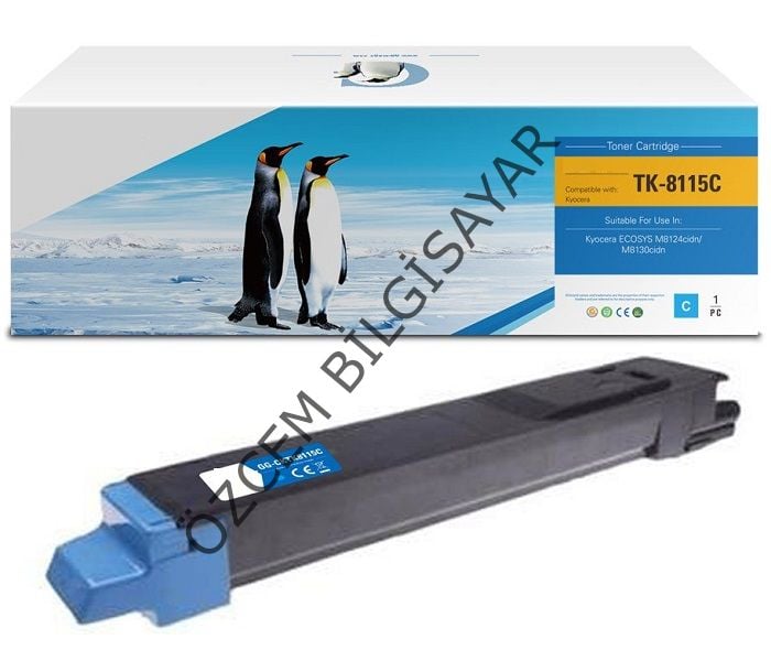 Kyocera TK-8115C (M8124-M8130) Muadil Mavi Toner