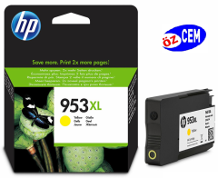 HP 953XL-F6U18AE (OfficeJet Pro 7720-7730-7740-8210-8218-8710-8715-8718-8720-8725-8730-8740) Orjinal Sarı Kartuşu
