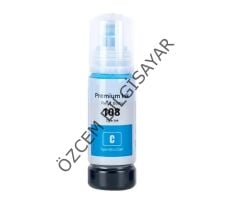 EPSON 108/C13T09C24A (ET-18100/L18050/L8050) Muadil Mavi EcoTank Kartuşu (70 ml)
