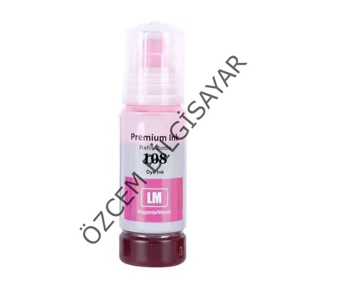 EPSON 108/C13T09C34A (ET-18100/L18050/L8050) Muadil Kırmızı EcoTank Kartuşu (70 ml)