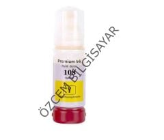 EPSON 108/C13T09C44A (ET-18100/L18050/L8050) Muadil Sarı EcoTank Kartuşu (70 ml)