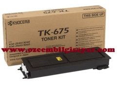 Kyocera Mita TK-675 (KM-2540/KM-2560/KM-3040/KM-3060) Orjinal Siyah (Black) Toner