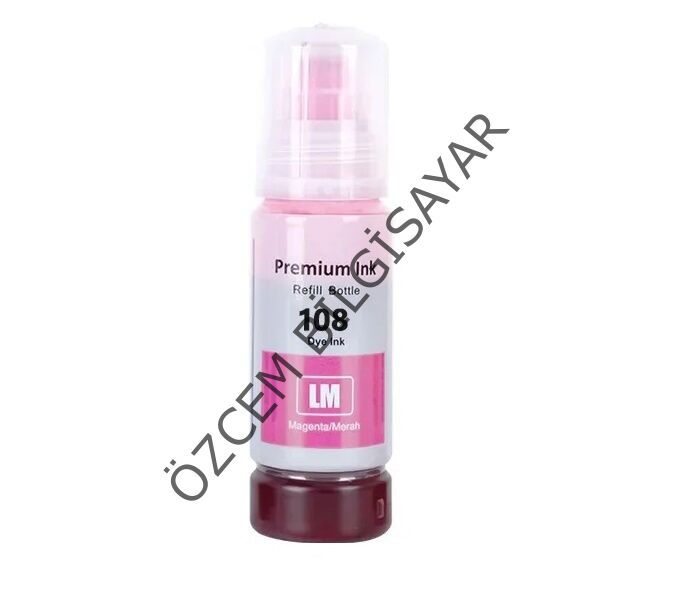EPSON 108/C13T09C64A (ET-18100/L18050/L8050) Muadil Açık Kırmızı EcoTank Kartuşu (70 ml)