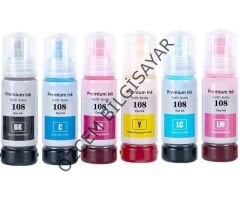 EPSON 108 (ET-18100/L18050/L8050) Muadil Multipack EcoTank Kartuşu