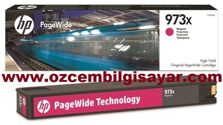 HP 973X (F6T82AE) Orjinal Kırmızı (Magenta) İnkJet Mürekkep Kartuşu
