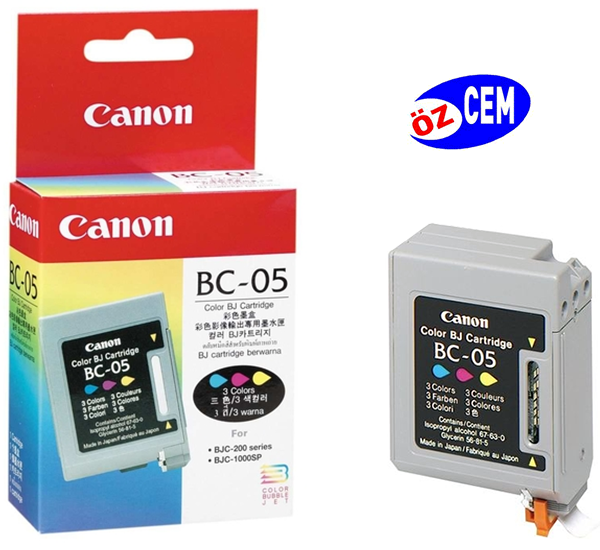 Canon BC-05 (BJC-150/BJC-210/BJC-240/BJC-250/BJC-1000) Orjinal Renkli Kartuş