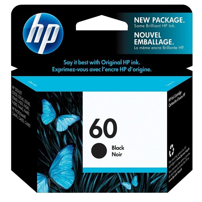 HP 60 (CC640WN) Orjinal Siyah Kartuşu