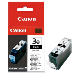Canon BCI-3eBK (BJC-C3000-6000/C100/i550-i560-i850-i865-i6500/F30-F50-F60/İP3000-İP4000/MP700-MP730) Orjinal Siyah Kartuşu