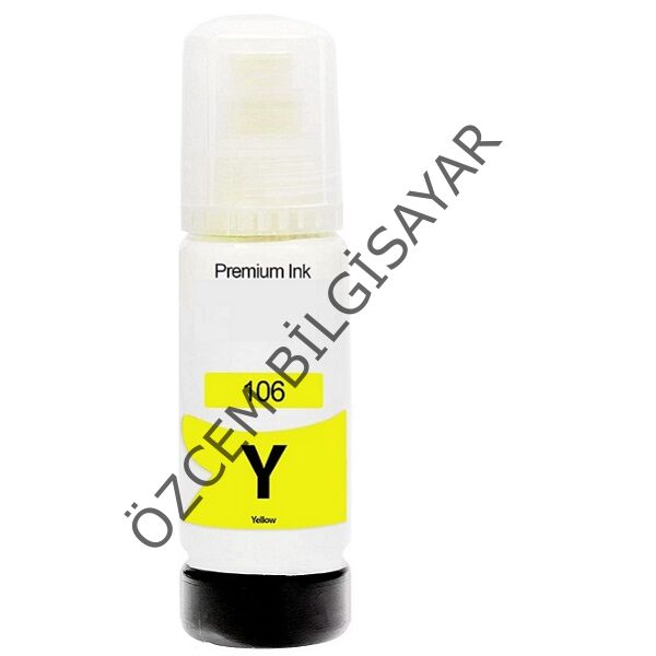 EPSON 106 (L7160/L7180/ET-7700/ET-7750) Muadil Sarı EcoTank Mürekkep Şişesi (C13T00R440)