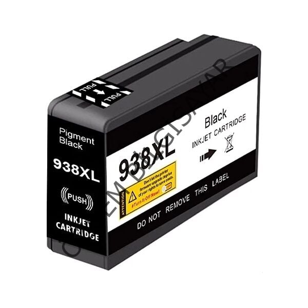 HP 938XL-4S6Y2PE (Pro 9110/Pro 9117/Pro 9120/Pro 9122/Pro 9125/Pro 9730/Pro 9132/Pro 9135/Pro 9720/Pro 9730) Uyumlu Siyah Kartuşu