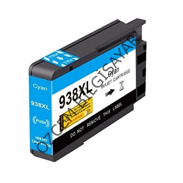 HP 938XL-4S6X9PE (Pro 9110/Pro 9117/Pro 9120/Pro 9122/Pro 9125/Pro 9730/Pro 9132/Pro 9135/Pro 9720/Pro 9730) Uyumlu Mavi Kartuşu