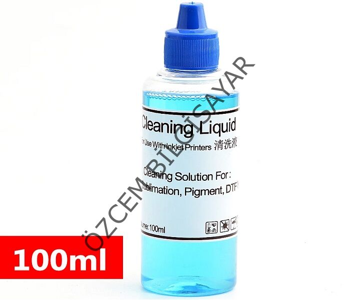 HP/Epson/Canon/Brother Mürekkep Kartuş ve Yazıcı Baskı Kafası Temizleme Sıvısı (100ml)