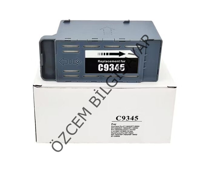 EPSON C9345/C12C934591 (ET16150/ET16600/ET16650/ET16680/ET18100/ET580/ET5850/ET5880/ET8500/ET8550/L11160/L15060/L15150/L15158/L15160/L15168/L15180/L6550/L6560/L6570/L6580/L8160/L6168/L8180/L8188/M15180/M16680/M5880/WF7310) Muadil Atık Mürekkep Kutusu