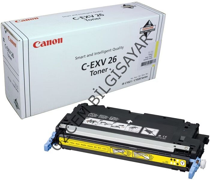 Canon C-EXV 26 Y/1657B006 (İR C1021/İR C1022/İR C1028) Orjinal Sarı Toner