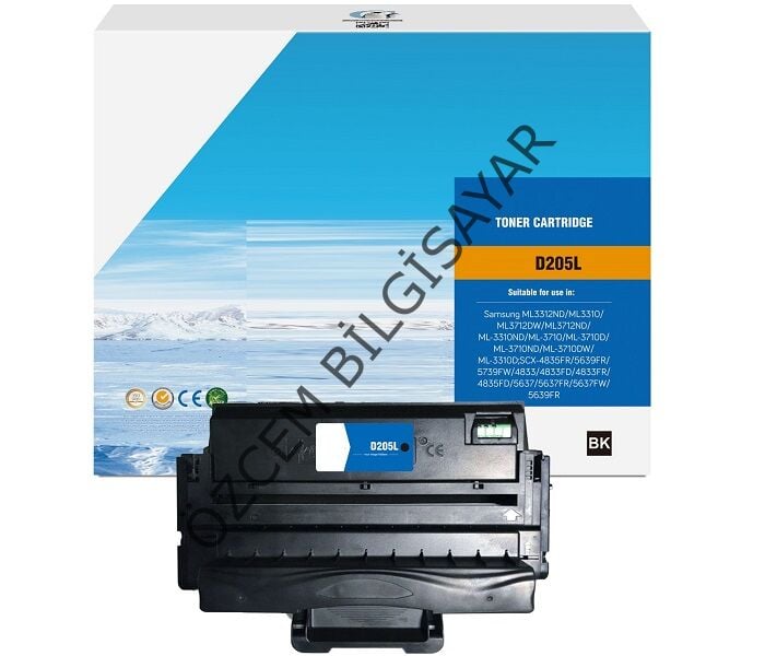 Samsung MLT-D205L (ML-3300/ML-3310/ML-3312/ML-3710/ML-3712/SCX-4833/SCX-4835/SCX-5637/SCX-5639/SCX-5737/SCX-5739) Muadil Siyah Toner