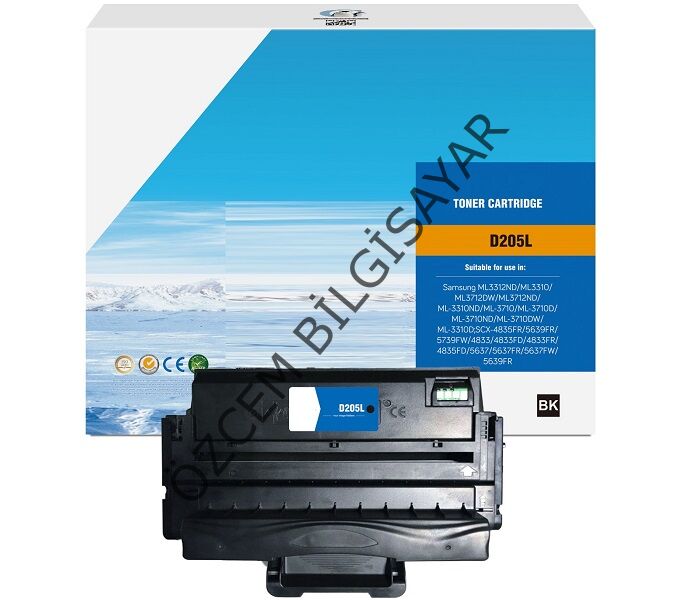 Samsung MLT-D205L (ML-3300/ML-3310/ML-3312/ML-3710/ML-3712/SCX-4833/SCX-4835/SCX-5637/SCX-5639/SCX-5737/SCX-5739) Muadil Siyah Toner