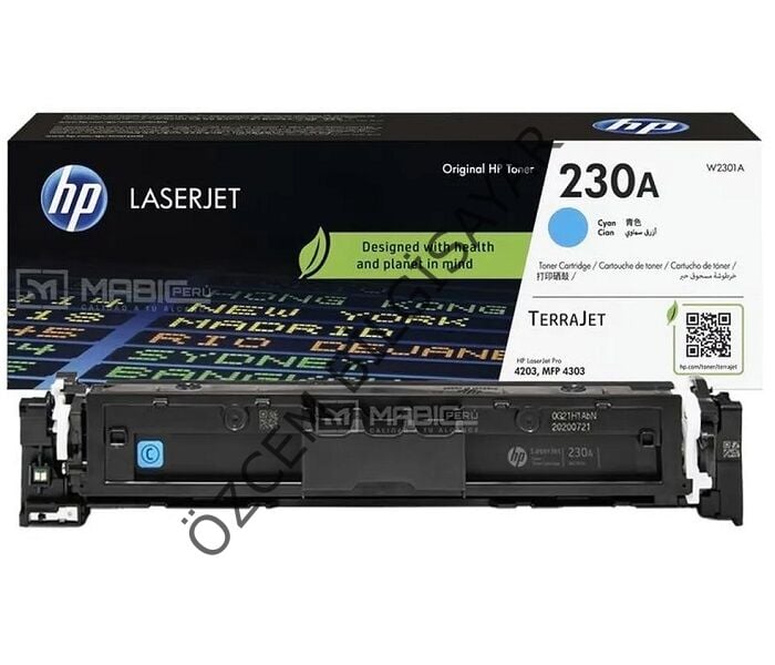 HP 230A-W2301A (Pro 4203/Pro MFP 4302/Pro MFP 4303) Orjinal Mavi Toner
