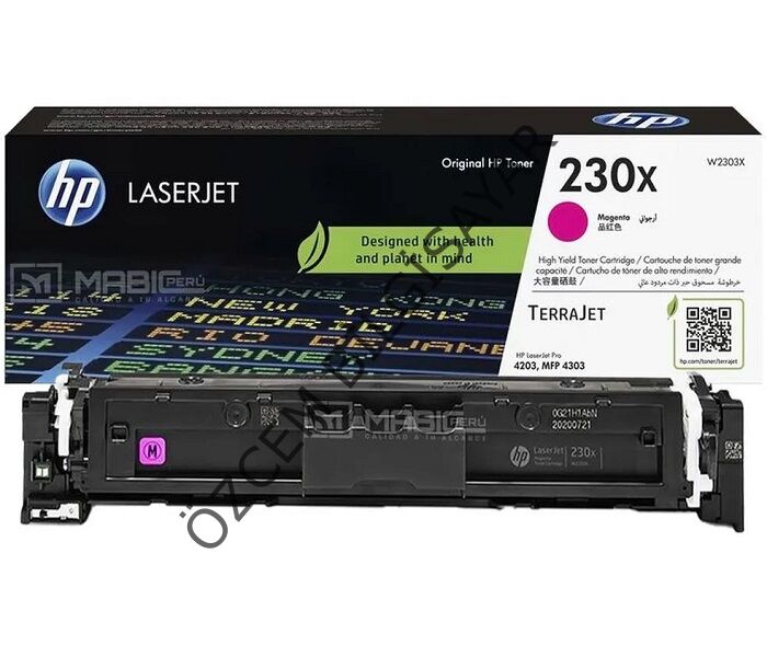 HP 230X-W2303X (Pro 4203/Pro MFP 4302/Pro MFP 4303) Orjinal Kırmızı Toner