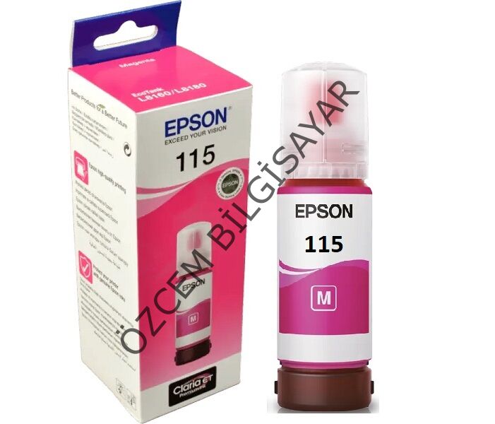 Epson 115/C13T07D34A (L8160/L8180) Orjinal Kırmızı EcoTank Kartuşu (70 ml)