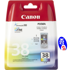 Canon CL-38 (iP1800-iP1900-iP2500-iP2600-MP140-MP190-MP210-MP220-MP470-MX300-MX310) Orjinal Renkli Kartuşu