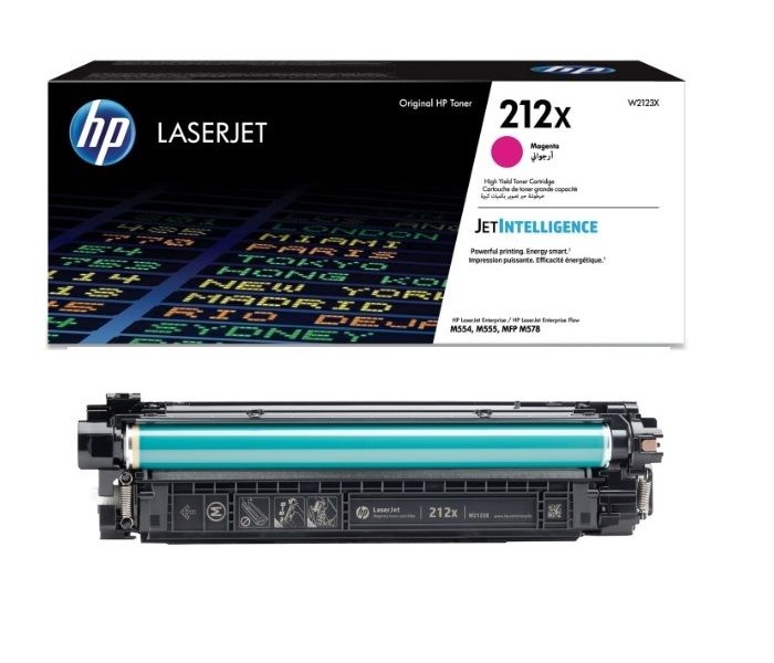 HP W2123X-212X (M554-M555-M578) Orjinal Kırmızı Toner