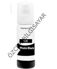EPSON 106 (L7160/L7180/ET-7700/ET-7750) Muadil Siyah Fotoğraf EcoTank Mürekkep Şişesi (C13T00R140)