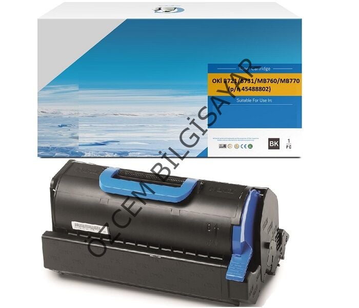 Oki B721/B731/MB760/MB770 (p/n 45488802) Muadil Siyah Toner