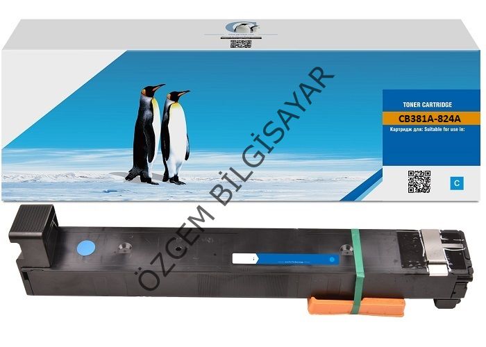 HP CB381A-824A (CM6030-CM6040-CM6049-CP6015) Muadil Mavi Toner