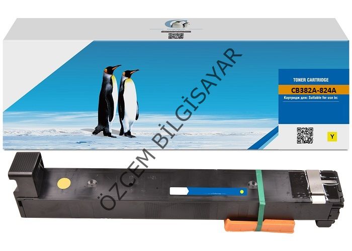 HP CB382A-824A (CM6030-CM6040-CM6049-CP6015) Muadil Sarı Toner