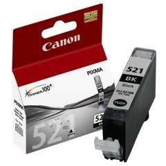 Canon CLI-521BK (İP3600-İP4600-İP4700-MP540-MP550-MP560-MP620-MP630-MP640-MP980-MP990-MX860-MX870-MX990) Orjinal Siyah Kartuşu