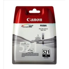 Canon CLI-521BK (İP3600-İP4600-İP4700-MP540-MP550-MP560-MP620-MP630-MP640-MP980-MP990-MX860-MX870-MX990) Orjinal Siyah Kartuşu