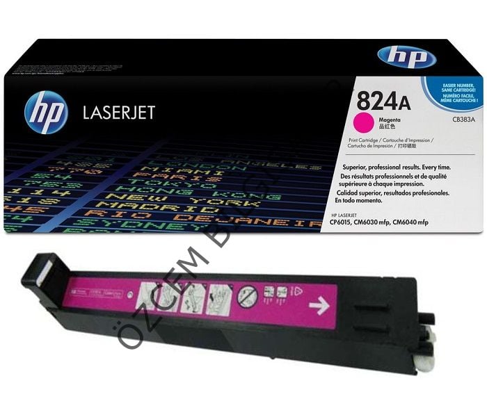 HP CB383A-824A (CM6030-CM6040-CM6049-CP6015) Orjinal Kırmızı Toner